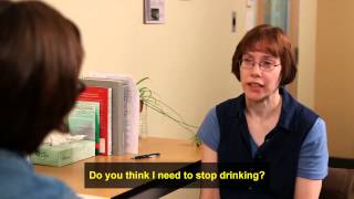 Example of a brief intervention resulting in a referral to treatment {with captions}