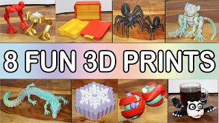 🔥 8 Fun & Useful 3D Prints You Can Find FREE on Creality Cloud! 🧩