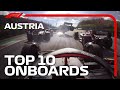 Thrilling Battles, Sprint Shunts And The Top 10 Onboards | 2022 Austrian Grand Prix | Emirates