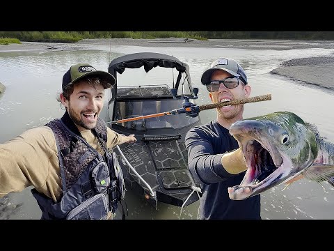 Angeln mit Luke von OUTDOOR BOYS! | Neues Jetboot-Angelabenteuer auf dem Lachsfluss in Alaska