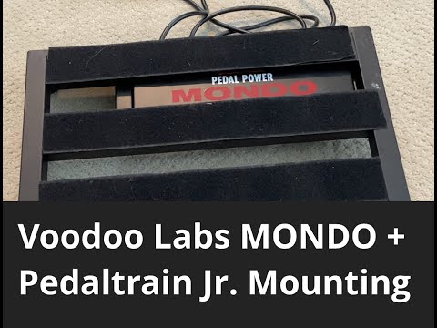 Mounted Voodoo Labs MONDO Power Supply to Pedaltrain Jr.