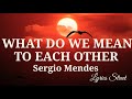 WHAT DO WE MEAN TO EACH OTHER || SERGIO MENDES || SONG LYRICS@lyricsstreet5409 #80s #lovesong #lyrics