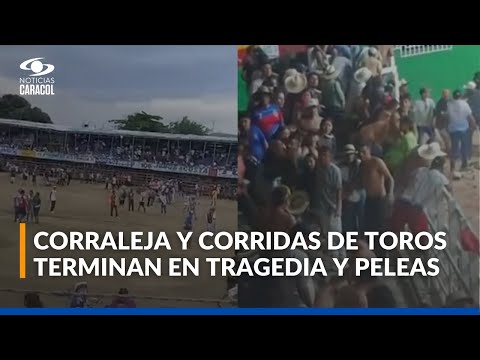 Una persona murió en medio de una corraleja y un alcalde protagonizó pelea en corridas de toros
