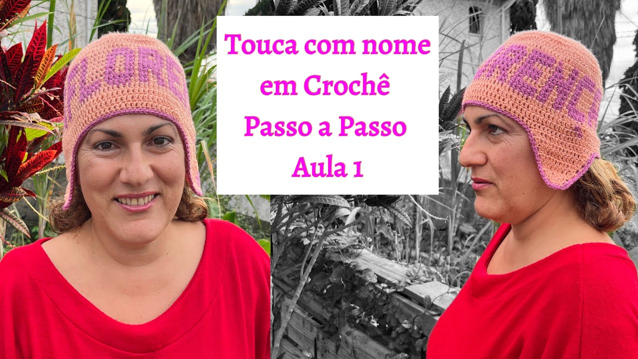 TOUCA TIA FLORENÇA COM NOME SUPER FÁCIL DETALHE TAPA ORELHAS 👂 AULA 1/3