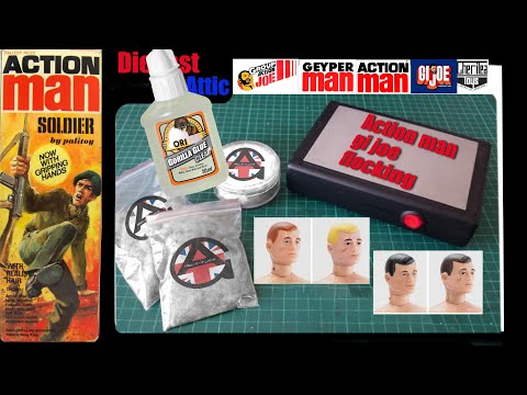 Action man gi joe flocking and repair static grass