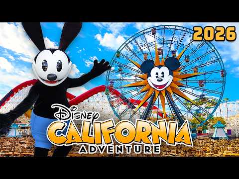 Video: Disney California Adventure 2026 - Full Walkthrough & Ride POVs [4K60]