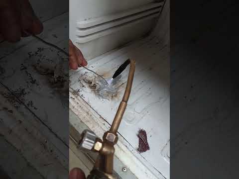 Fridge evaporator silver brazing 🧑‍🔧 #fridge