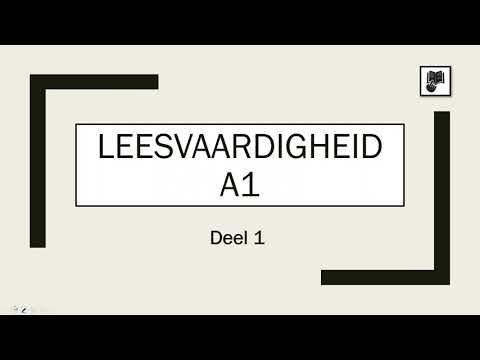 Leesvaardigheid A1 - Deel 1