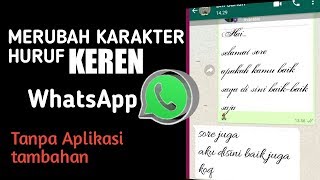 Download lagu Cara membuat tulisan keren di WhatsApp tanpa aplikasi tambahan mp3
