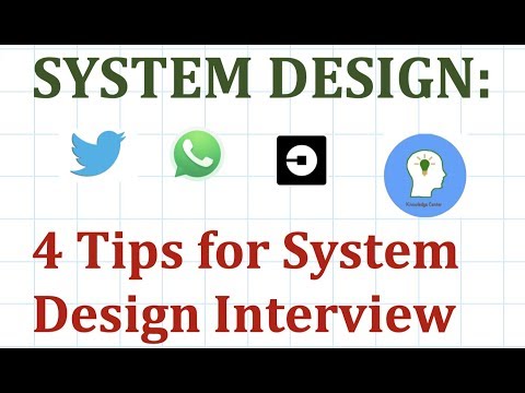 System Design 4 Tips for Cracking System Design Interview