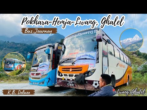 Pokhara-Hemja-Lwang, Ghalel Bus Journey!!❤️ Bato lastai Sano+Ukalo-Oralo || BUS ENTHUSIAST NEPAL 