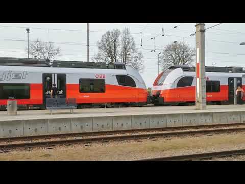 ÖBB CityJet 4746 Ein- und Abfahrt in Göpfritz