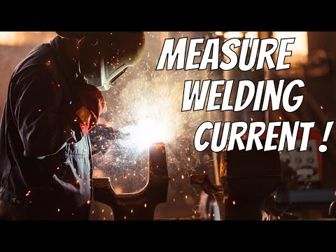 Measure arc welding machine current with clamp meter
