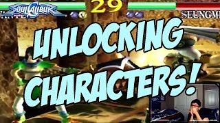 UNLOCKING OF CHARACTERS MONTAGE (Soulcalibur on the Sega Dreamcast)
