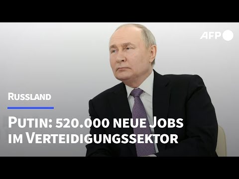 Putin: 520.000 neue Arbeitsplätze im Verteidigungssektor | AFP