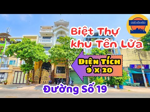 Bán biệt thự khu Tên Lửa quận Bình Tân đường số 19. Giá 36ty bớt lộc