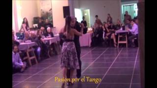 LAURA GRANDI y EDUARDO PAREJA bailando el tango MAL DE AMORES en FLOREAL MILONGA