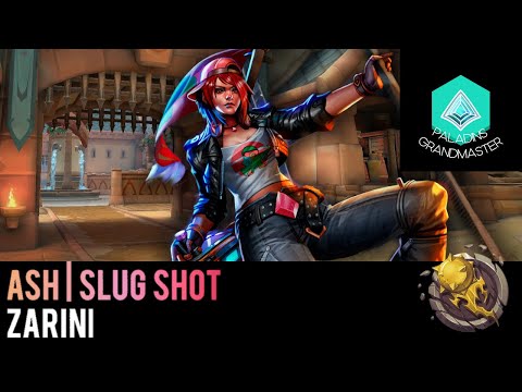Paladins Grandmaster | ASH Slug Shot INSANE Damage (Zarini)