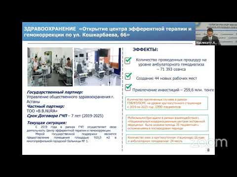 Отчёт МИО о ходе реализации Государственно-частного партнёрства