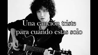 Enrique Bunbury. Una canción triste. Letra