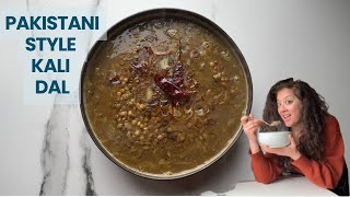 Light homely Pakistani style Kali Dal. So different to what you think!