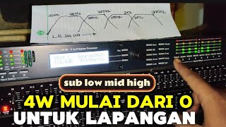 Video thumbnail for cara cepat setting crospoint ASHLY protea 4.8sp untuk 4way by muklek audio