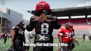CJ Reavis mic'd up at practice ahead of Sunday's game