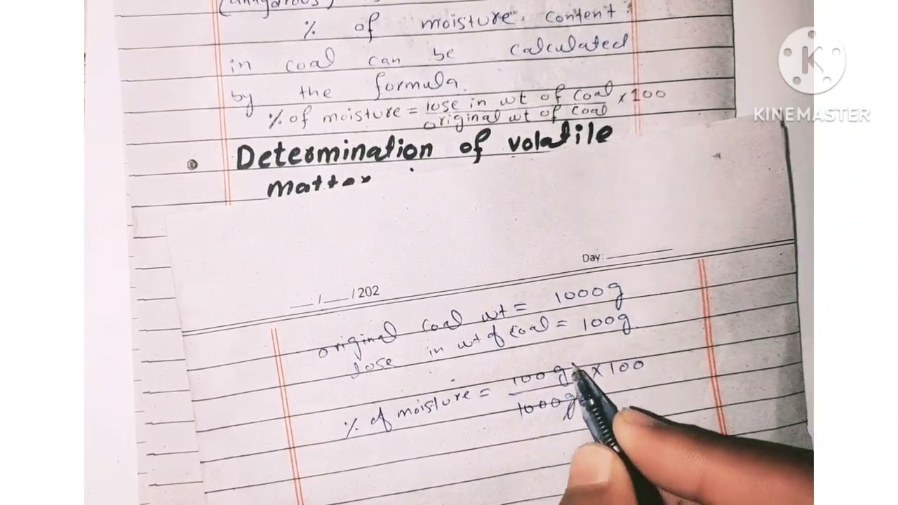 Proximate Analysis of Coal.Determination of moisture ,Volatile matter , ash and fixed carbon in coal