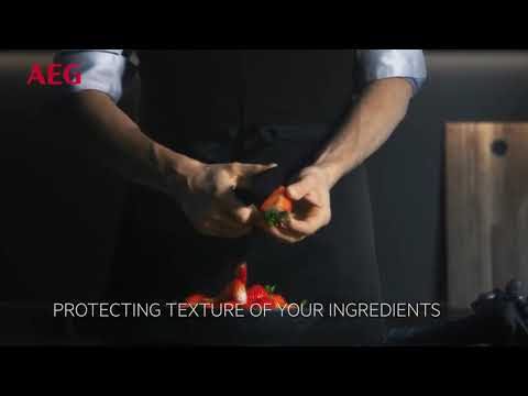 AEG Freestanding Fridge Freezer Frost Free RCB732E7MG - Matt Black Glass Video 2