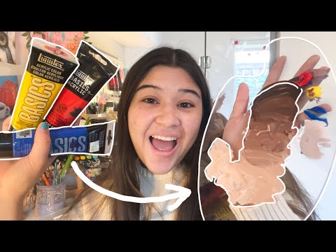 How to Make Skin Tones with Acrylic Paint! (for idiots)