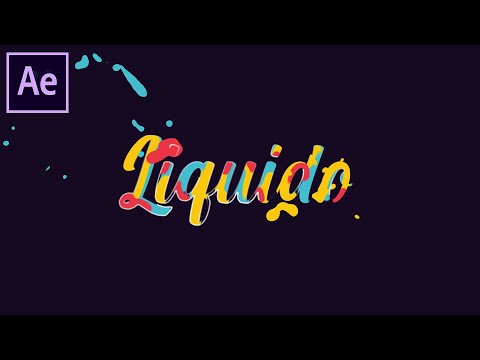 TEXTO LÍQUIDO no AFTER EFFECTS - Tutorial Liquid Motion