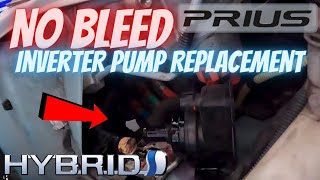 Prius Inverter Pump Replacement (NO BLEEDING) Gen 1 Might help for gen 2 or gen 3? P3130 and P3125