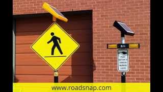 preview picture of video 'RoadSNAP demonstration of RRFB Pedestrian Crosswalk Solutions'