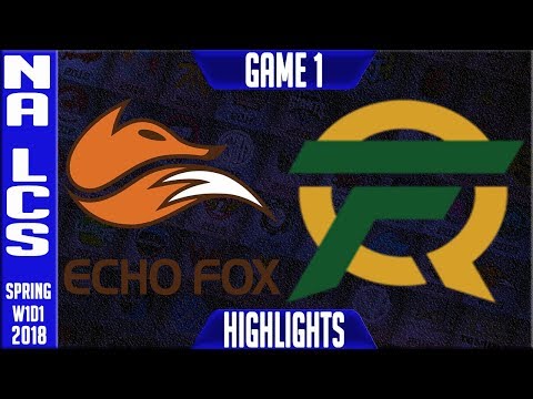 FOX vs FLY Highlights | NA LCS Spring 2018 S8 W1D1 | Echo Fox vs FlyQuest Highlights