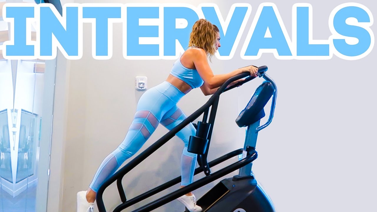 INTERVAL STAIR CLIMBER WORKOUT // 10 Minute Fat Burning Workout - YouTube