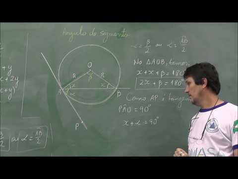 Ângulo Central, Ângulo Inscrito, Ângulo de Segmento e Ângulos Excêntricos I -V64-POTI-Pira-Geometria
