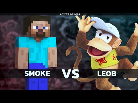 BLUEBOX SSBU - SmoKe (Steve, Snake) VS LeoB (Diddy Kong, Wario) Smash Ultimate L. Round 4