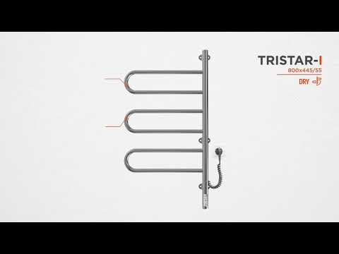 Электрический полотенцесушитель Mario Тристар-I TR 2.3.0506.11.P (4820111355648, 800x445, с таймером)