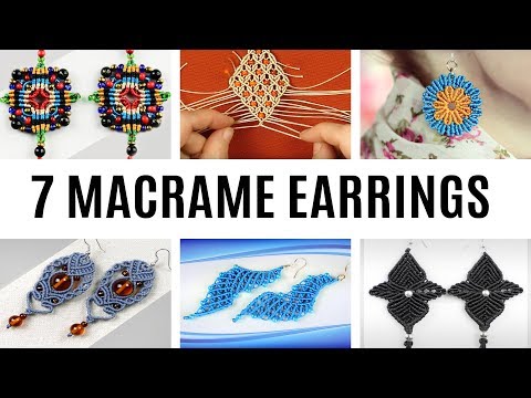 MACRAME LEAF PATTERN for Brooch Keychain Flower Wall Decor