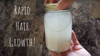 How To Make Fermented Rice Water For Rapid Hair Growth!