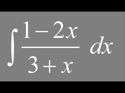 Integral of (1 - 2x)/(3 + x) dx