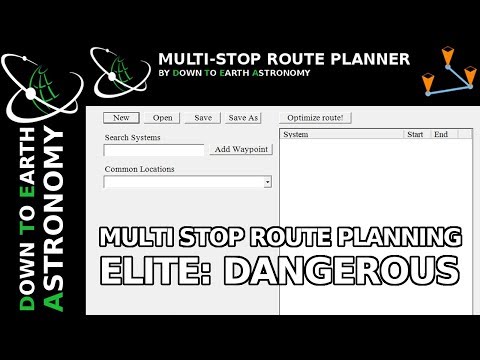 Part of a video titled Multiple Waypoint route planning for Elite: Dangerous - YouTube