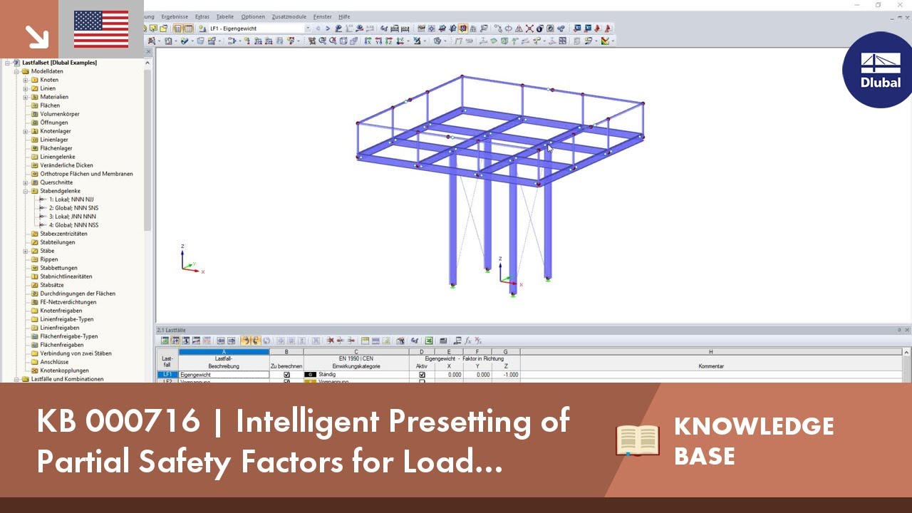 KB 000716 | Intelligent Presetting of Partial Safety Factors for Load Combinations