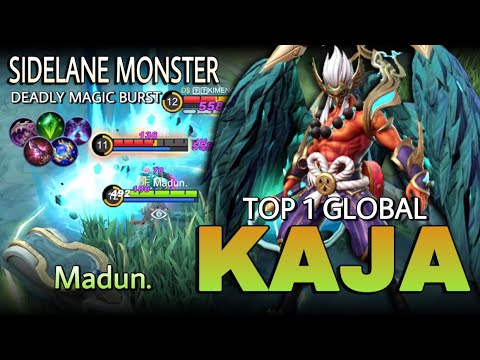 Kaja Deadly Magic Burst Nonstop Roaming!! Top 1 Global Kaja Gameplay by Madun. - MLBB
