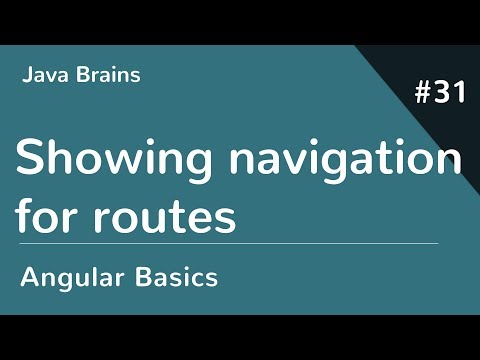 Angular 6 Basics 31 - Showing navigation for routes