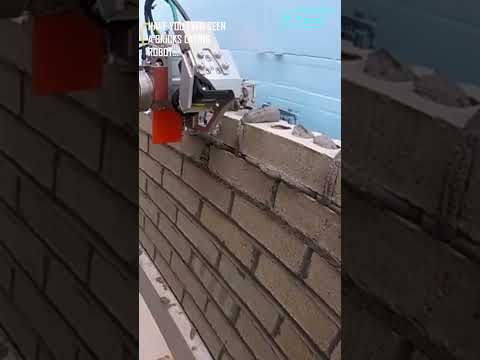 Bricks laying robots - Discover modern tools and machinery #shorts