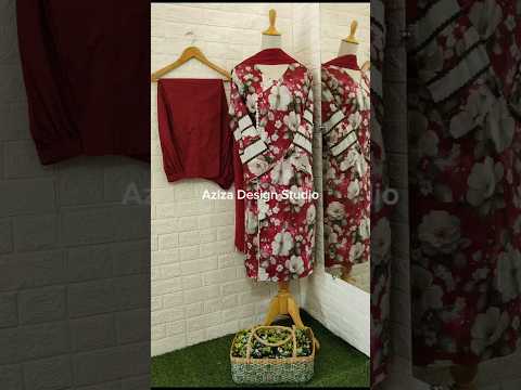 Angrakha Style Suit Designing Ideas!! #azizadesignstudio #shorts #ytshorts #trending #viral #youtube