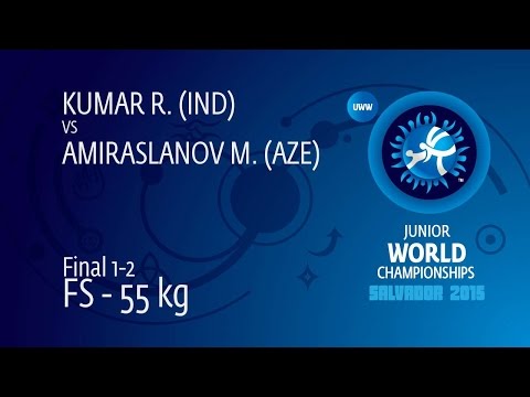 GOLD FS - 55 kg: M. AMIRASLANOV (AZE) df. R. KUMAR (IND) by TF, 10-0