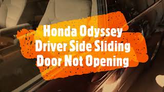 Honda Odyssey Driver Sliding Door Not Opening - Fix for Fuel Door Stopper Sensor Cable