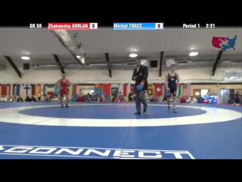 59 KG QF - Zhakansha Korlan (KAZ) vs Michal Tracz (POL)